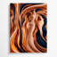 Abstrait, art figuratif brun sur toile 39-602130027
