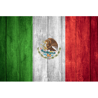 Drapeau du Mexique - impression sur toile tendue