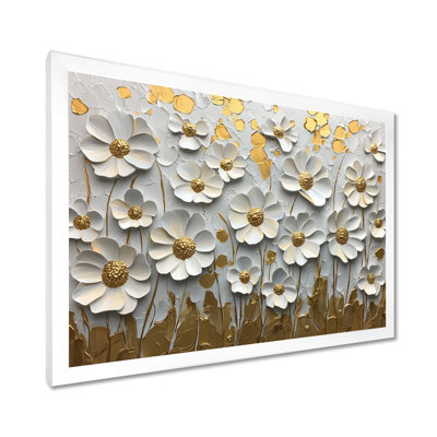 Art mural pour salon Montrae Pure Cream Wildflower Bloom IV - Wildflowers