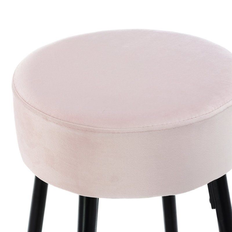 Ensemble de 2 tabourets de bar à hauteur de comptoir Agee, Rose