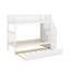 Lit simple superposé au dessus d'un lit simple avec lit gigogne et rangement-1051752920