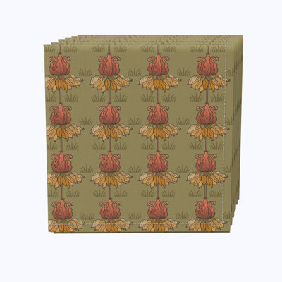100% Cotton Noveau Blossom Square Napkin