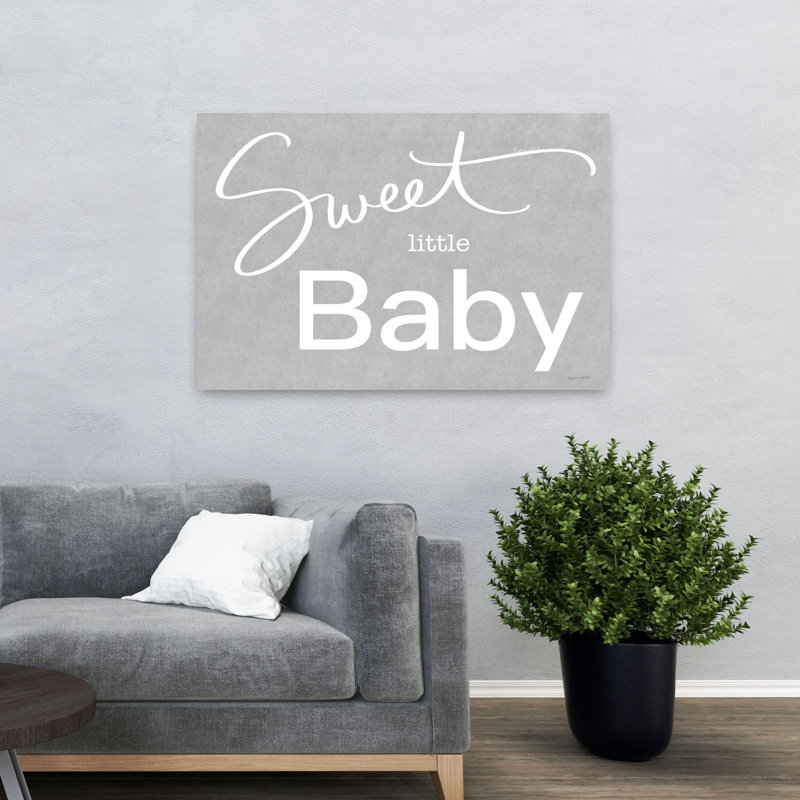 Sweet Little Baby, art contemporain abstrait, H 32 po x l 48 po