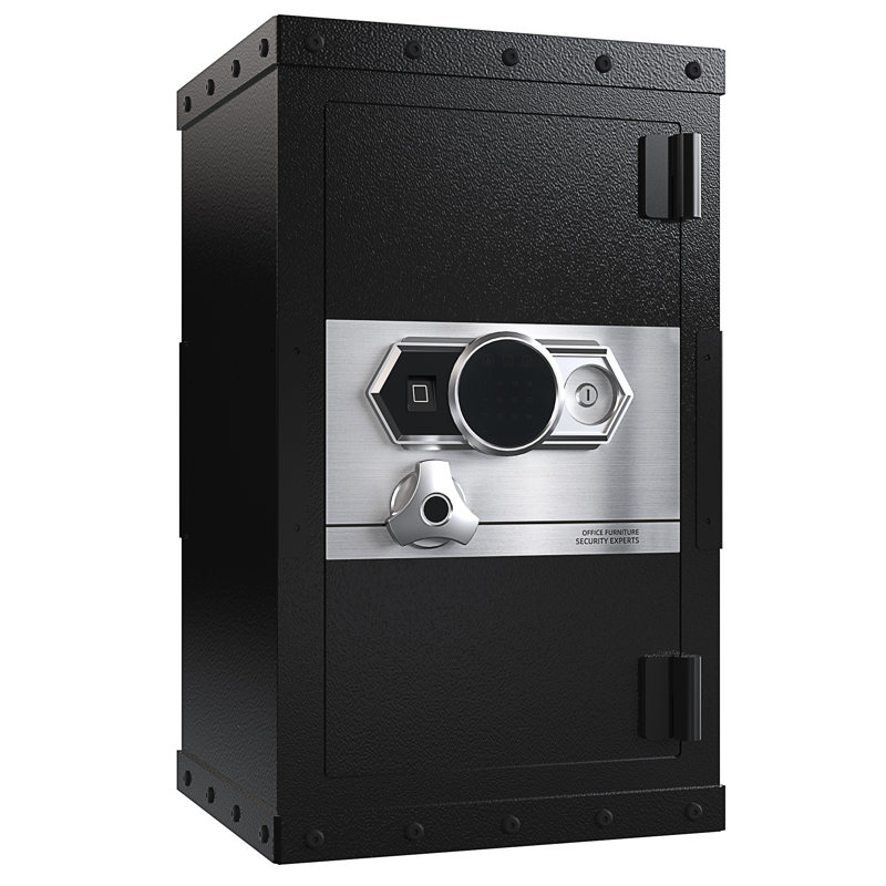 Three-Lock Safe, 14.96" H x 28.34" W x 16.53" D