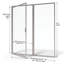 Porte de douche avec cadre Deluxe l 58 "x H 68,63"-16968461-17243244
