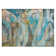 Machine Washable Indoor/Outdoor Xhevrie Teal Rug