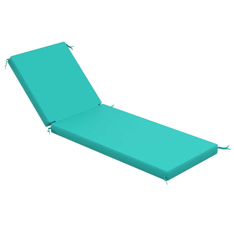 Sunbrella® Outdoor Chaise Cushion, 26" W x 80" D, Canvas Aruba