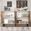 58" Modern Coffee Bar with 4 Doors-1209349941