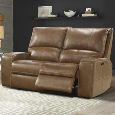 Mikey 64" Square Arm Reclining Loveseat by Wildon Home