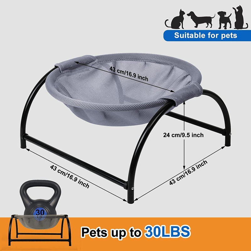 Lit pour chien gris