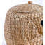 Panier tissé éléphant jacinthe d'eau