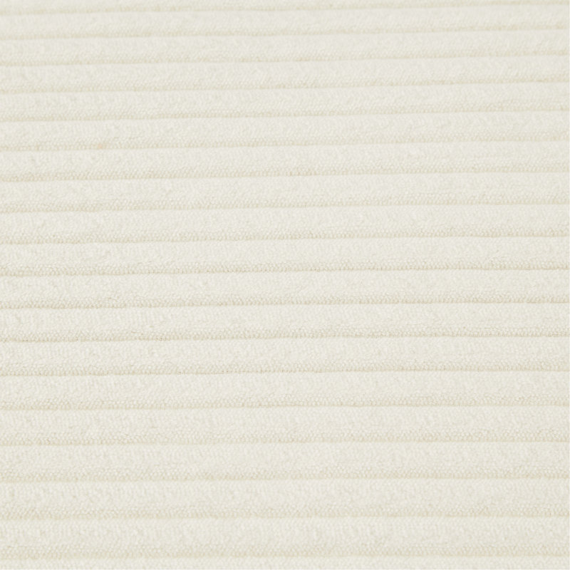 Canapé modulaire à assise profonde avec repose-pieds, Velours côtelé beige