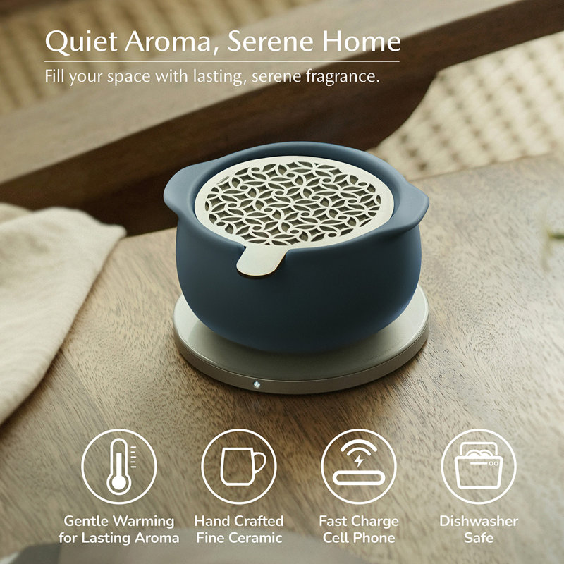 Jun Self-Heating Diffuser Set - Navy Blue, Navy