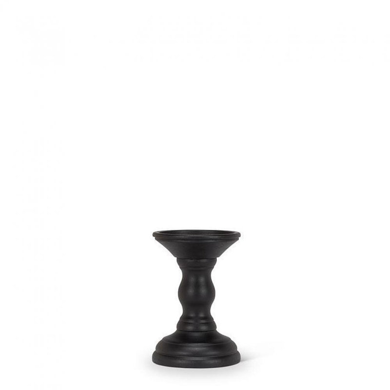 Tabletop Pillar, Black, 6" H x 4" W x 4" D