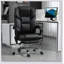 Fauteuil de massage avec 6 points de vibration, fauteuil d'ordinateur inclinable en cuir de polyuréthane chauffant lombaire avec hauteur réglable, repose-pieds et fonction d'inclinaison-534619657