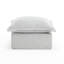 Repose-pieds rembourré carré en chenille avec surmatelas moelleux surdimensionné - entièrement comprimé, aucun assemblage requis-1695740898