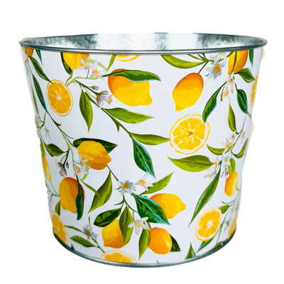 Pot à fleurs en métal Lemon Branches