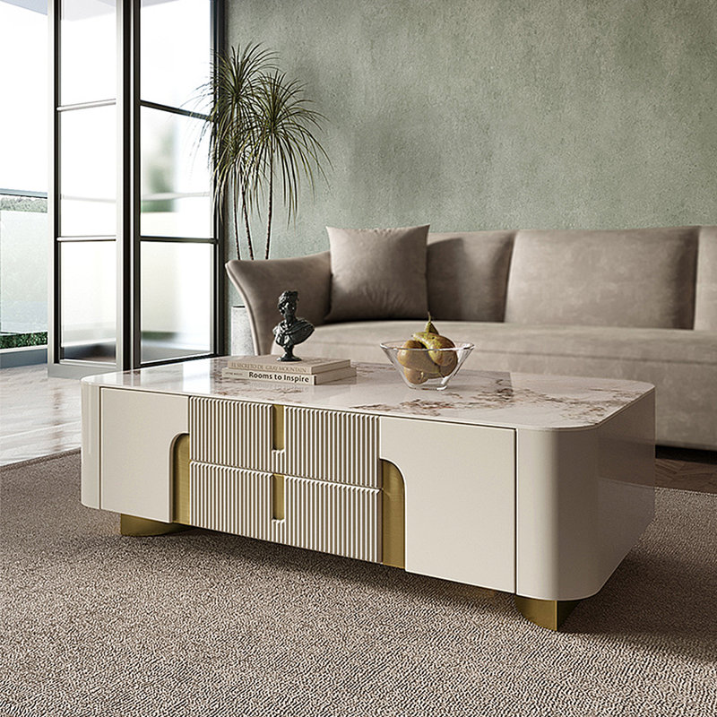 Modern Luxury Rock Slab Coffee Table