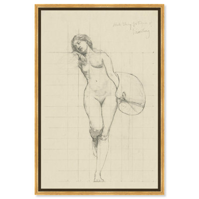 «Nude Study for Paint», reproduction d'art sur toile par Art Remedy
