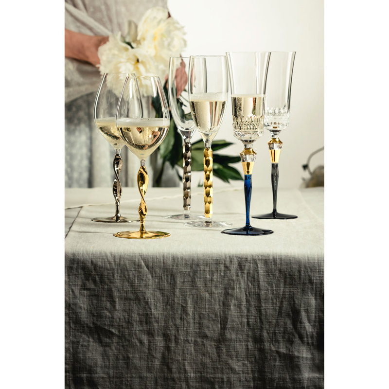 300ml Flute Set, Clear/Silver