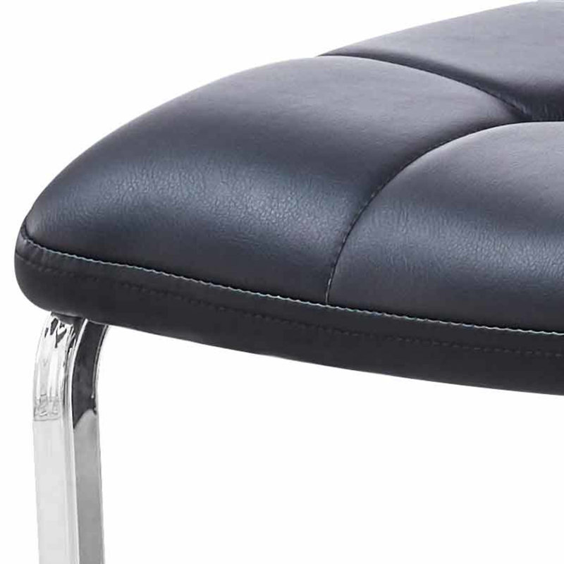 Jonasia 18'' H Tufted Upholstered Side Chair, Black