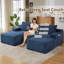 Canapés modulaires confortables Boneless Couch pour le salon, canapé modulaire en U en forme de nuage, canapé modulaire minimaliste avec assise profonde-129052870-129052865