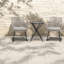 Ensemble de chaises longues de patio Spring Support, ensemble de balcon moderne en rotin d'acier