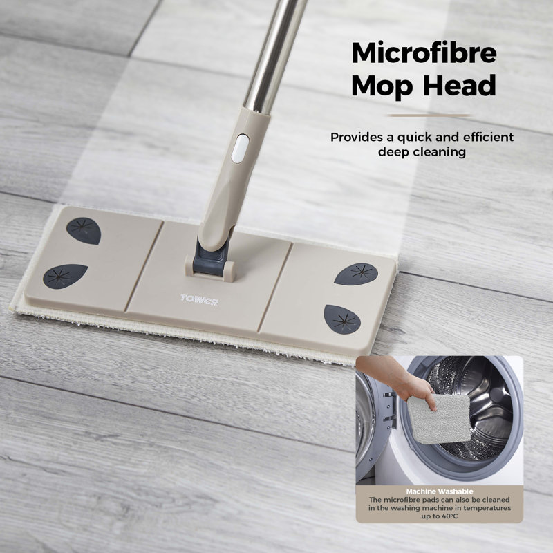 Adjustable Broom And Dustpan Set with Replaceable Head