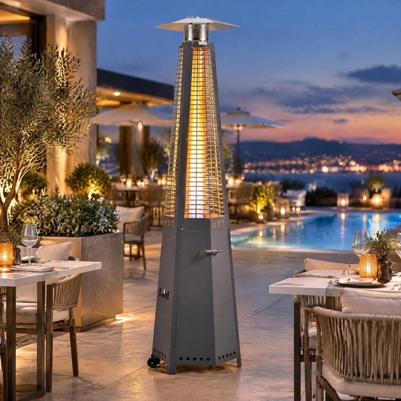 Chauffe-terrasse extérieur au propane 48 000 BTU, Hexagone