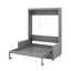 Lit escamotable double avec coussin-1893938615