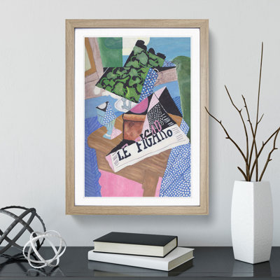 Le Figaro by Juan Gris - Picture Frame Painting