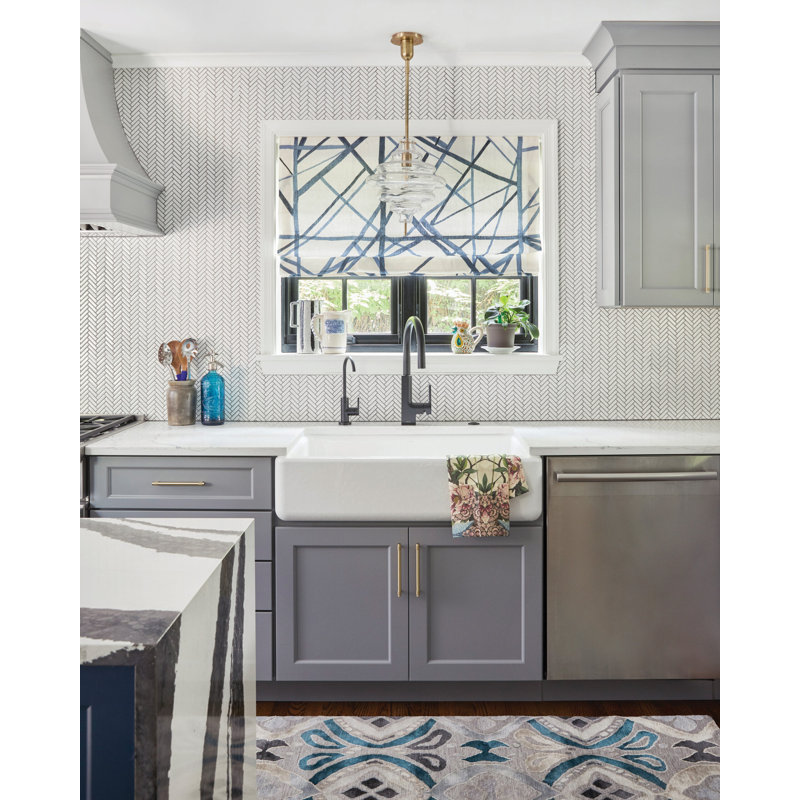 Bali Geometric Area Rug in Platinum/Sky Blue/Teal, Rectangle 9' x 12'
