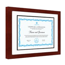 8.5x11 Certificates Frame Set of 4, Rustic Style, Suitable for Displaying  Certificates, for Tabletop or Wall Decoration, Grey 