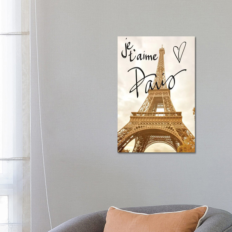 Je T'aime Paris, H 26 po x l 18 po x 1,5 po