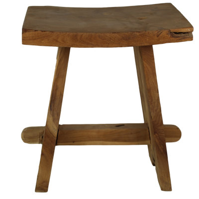 Yellow Pine Solid Wood Accent Stool