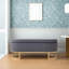 Banc de rangement rembourré en velours-1444810689