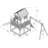 Liam AXI Hemlock Swing Set with 2 Swing(s) , 1 Slide(s)