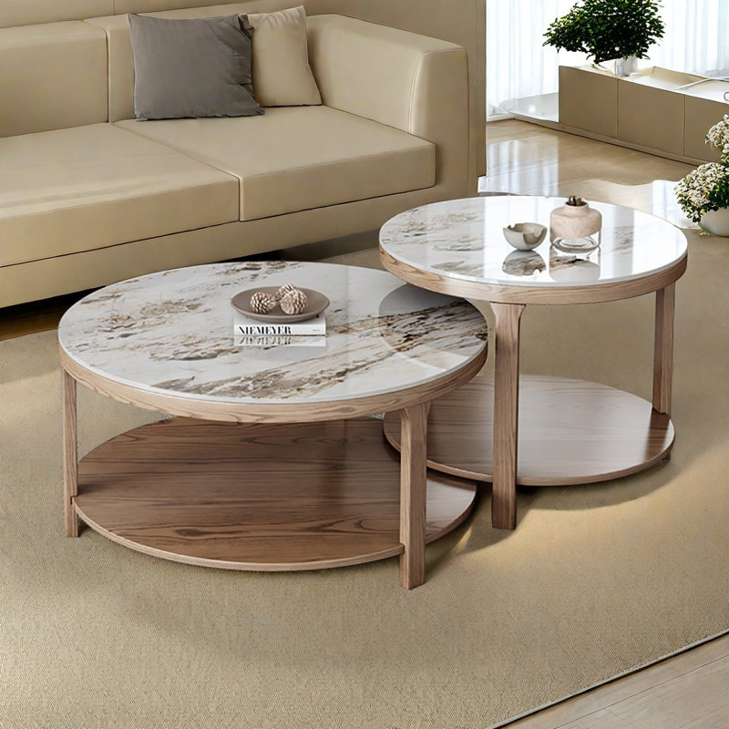 Table de bout ronde, Coloré