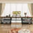 Natoria L-Shaped Metal Base Credenza Desk-969487904