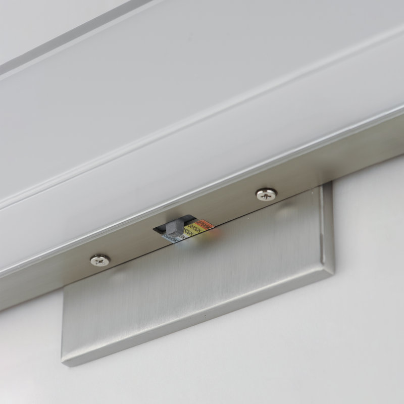 Miraval Single Colorful Dimmable LED Bath Bar, Polished Chrome