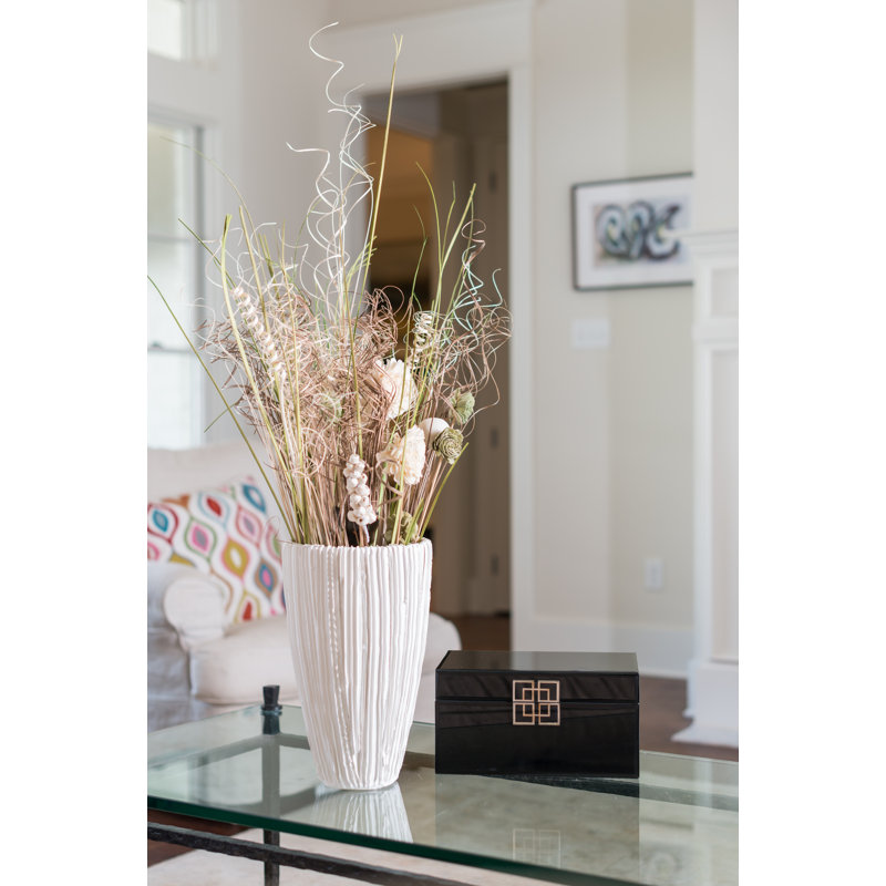 Alpine Handmade Ceramic Table Vase, White