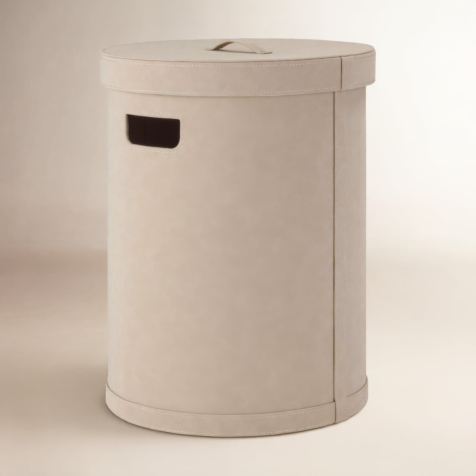 SAHLA Leather / Faux Leather Storage Bin, 71.2, Black