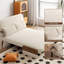 Fauteuil inclinable avec accoudoirs et canapé-lit pliable 3-en-1 de 59,06 po khania, dossier ajustable à 5 vitesses, pieds en bois massif-1828554437-1866532867
