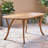 70" Oval Wood Dining Table With A Finish Flair For Patio Dash Of