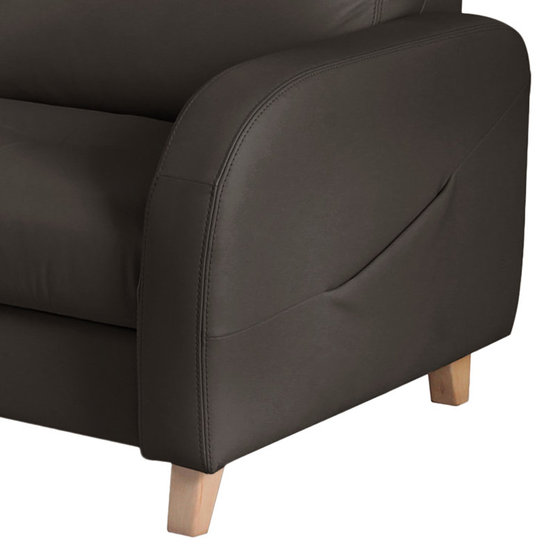 Roger Leather Corner Sofa, Left Hand Facing, Brown