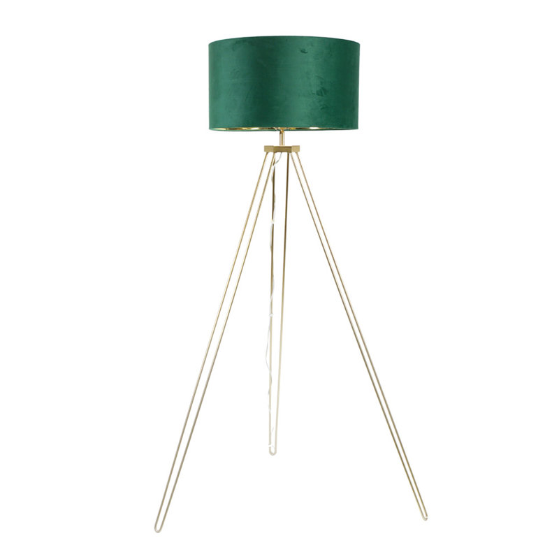 Agustiniano 141cm Polished Traditional Floor Lamp, Green, No