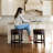 Maven Lane Pullman Backless Swivel Kitchen Stool with Upholstery Seat-128006624-128006627
