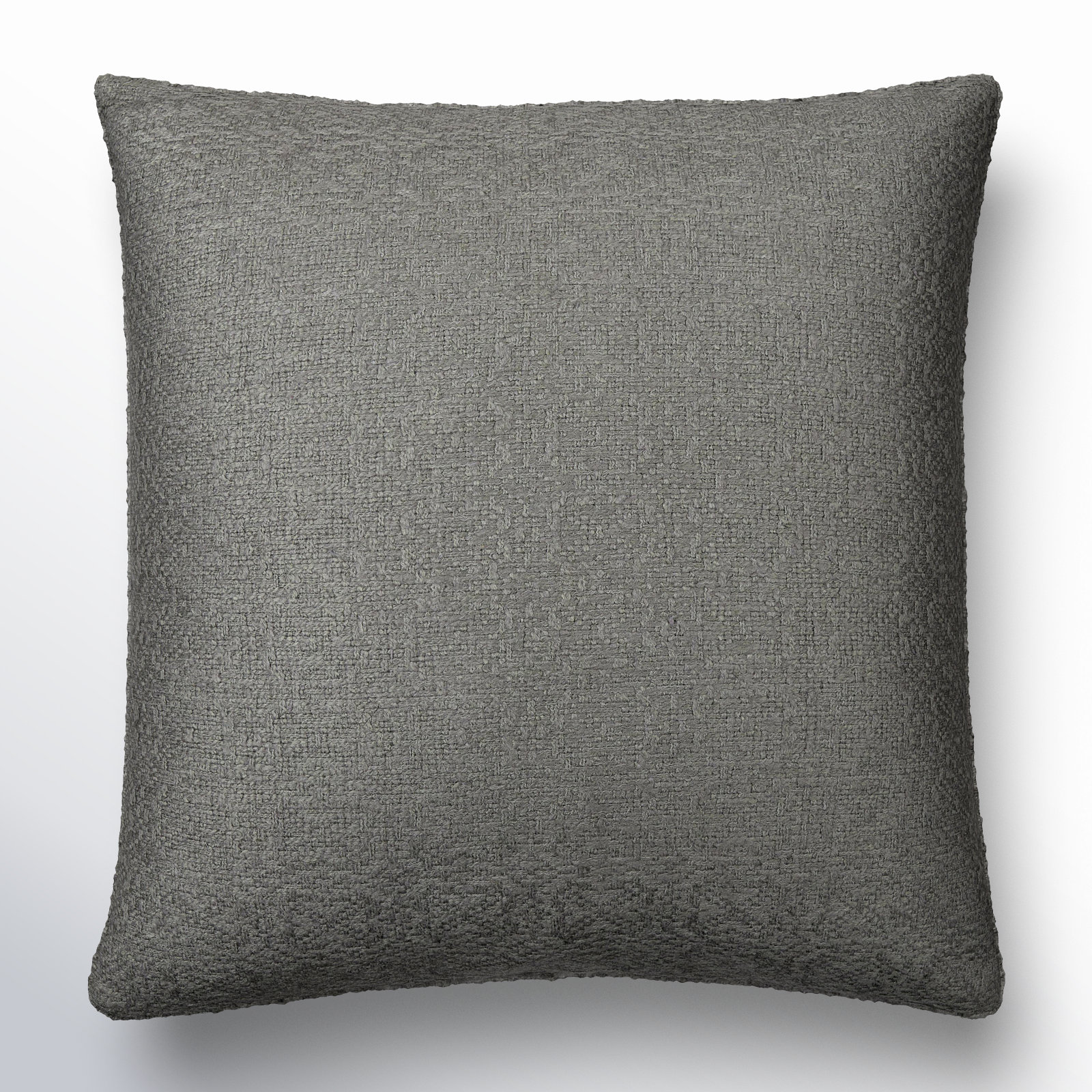 Alcona Throw Pillow, 22"H x 22"W, Down, Gray