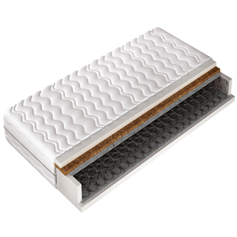 EuLanoMeble Open Coil Mattress, European Single (90 x 200cm)