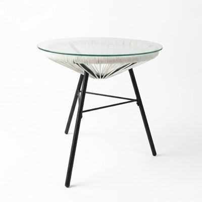 Table d'appoint en osier synthétique NUSA